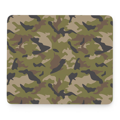Desert Green Camouflage Print Mouse Pad
