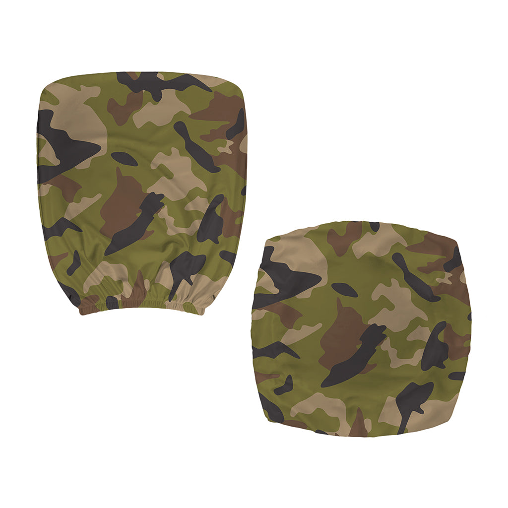 Desert Green Camouflage Print Office Chair Cover