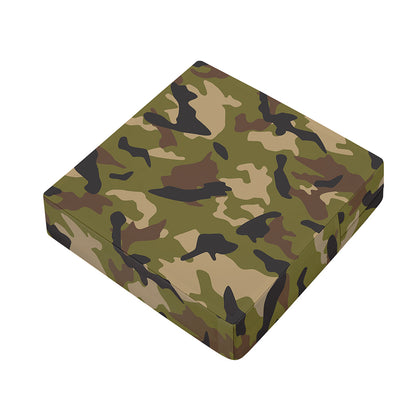 Desert Green Camouflage Print Outdoor Seat Cushion Cover