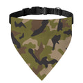 Desert Green Camouflage Print Over The Collar Dog Bandana