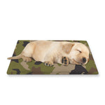 Desert Green Camouflage Print Pet Cooling Mat Cover