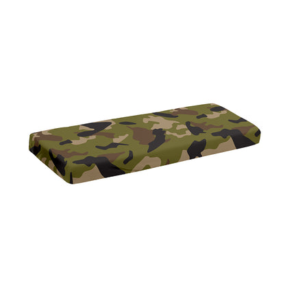Desert Green Camouflage Print Piano Keyboard Cover