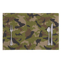 Desert Green Camouflage Print Placemat