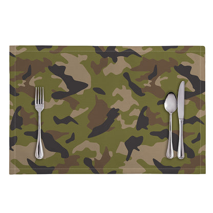 Desert Green Camouflage Print Placemat