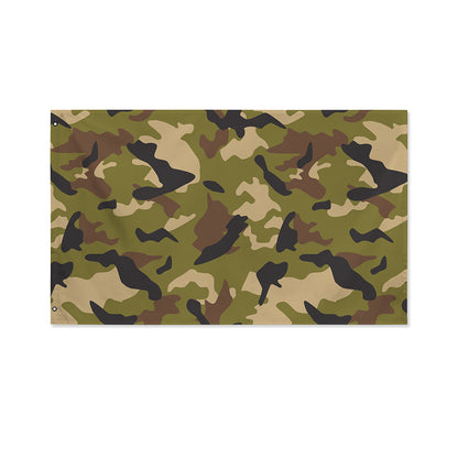 Desert Green Camouflage Print Polyester Flag