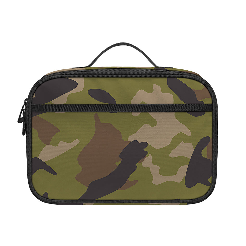 Desert Green Camouflage Print Portable Lunch Bag