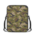 Desert Green Camouflage Print Rectangular Crossbody Bag