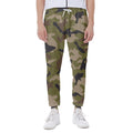 Desert Green Camouflage Print Joggers