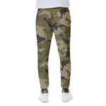 Desert Green Camouflage Print Scuba Joggers