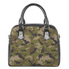 Desert Green Camouflage Print Shoulder Handbag