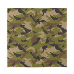 Desert Green Camouflage Print Silk Bandana