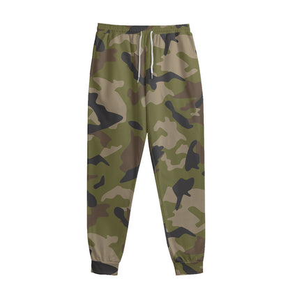 Desert Green Camouflage Print Sweatpants