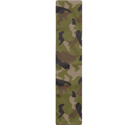 Desert Green Camouflage Print Table Runner