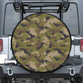Desert Green Camouflage Print Tire Cover