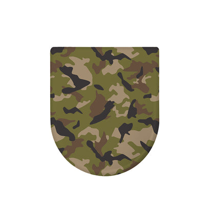 Desert Green Camouflage Print Toilet Lid Cover