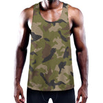 Desert Green Camouflage Print Training Tank Top