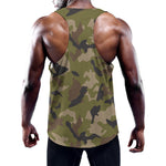 Desert Green Camouflage Print Training Tank Top