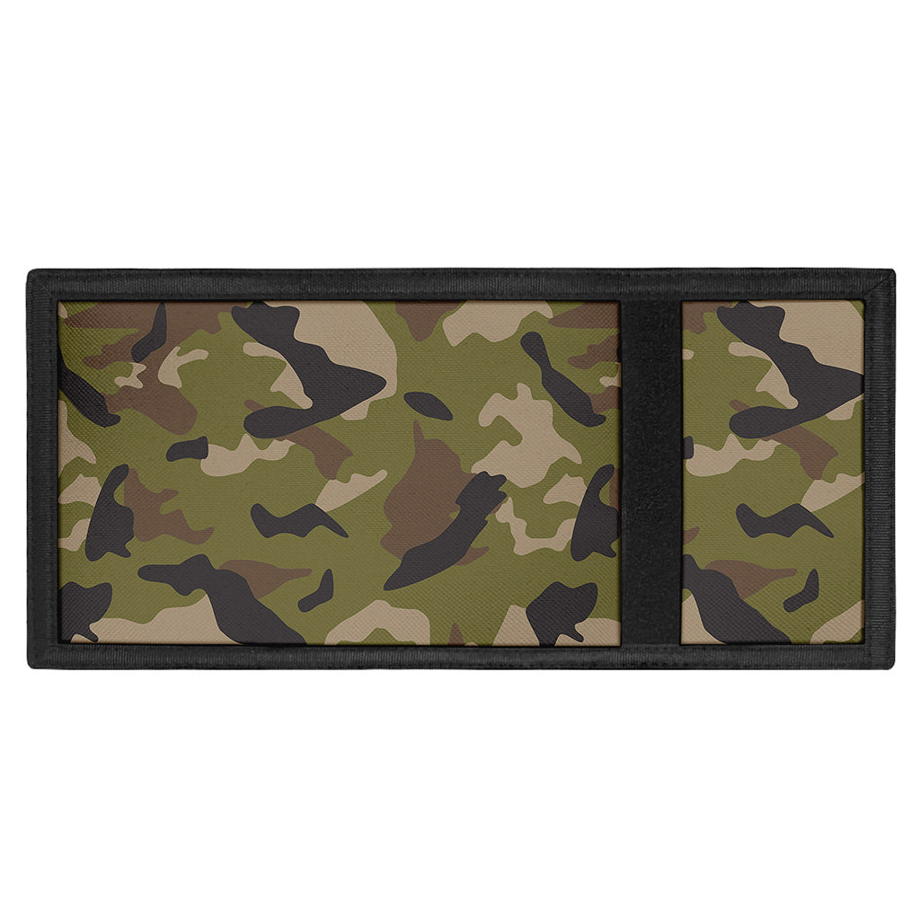 Desert Green Camouflage Print Trifold Wallet