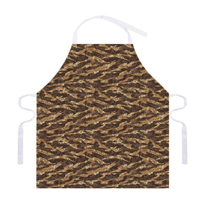 Desert Tiger Stripe Camouflage Print Adjustable Apron