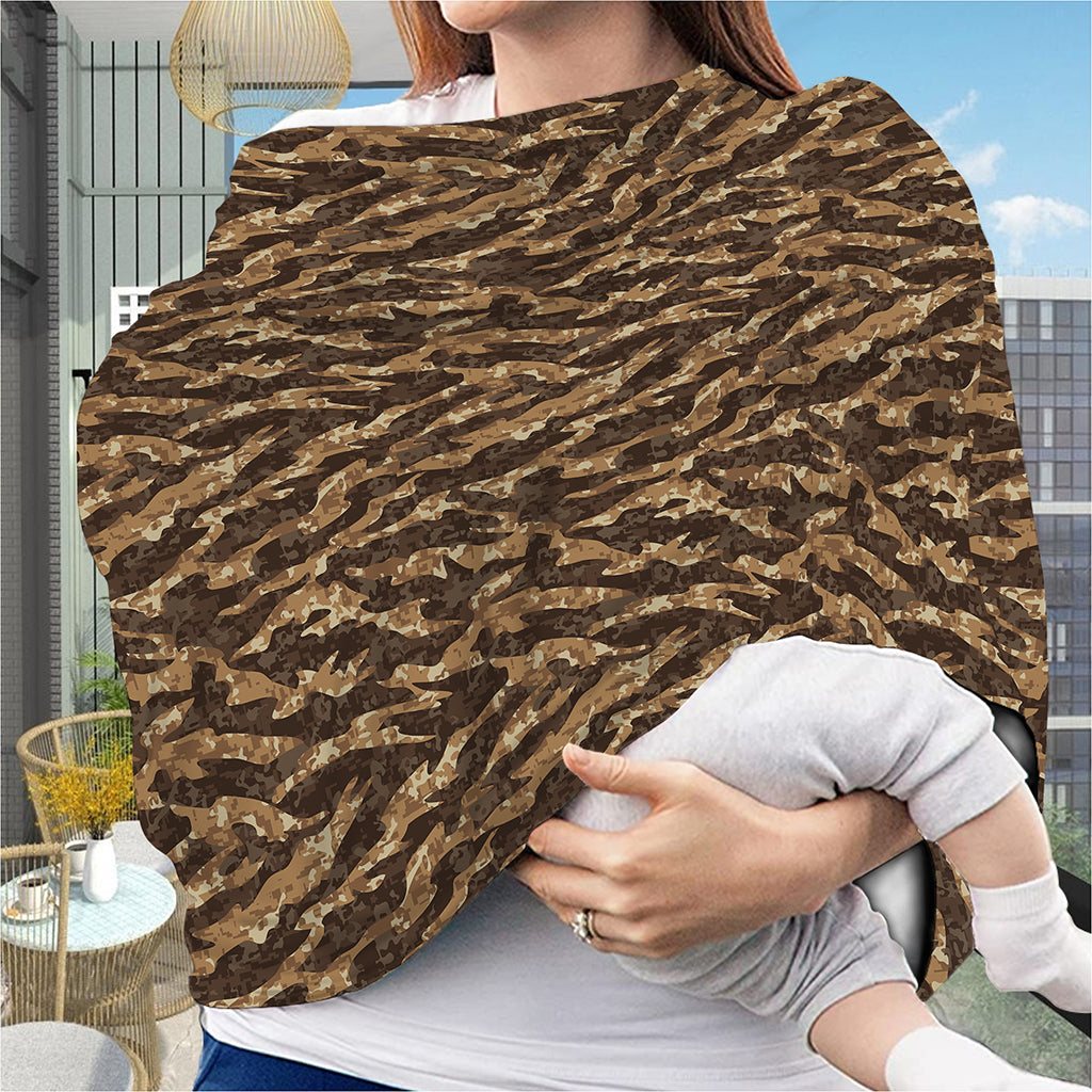 Desert Tiger Stripe Camouflage Print Baby Seat Cover