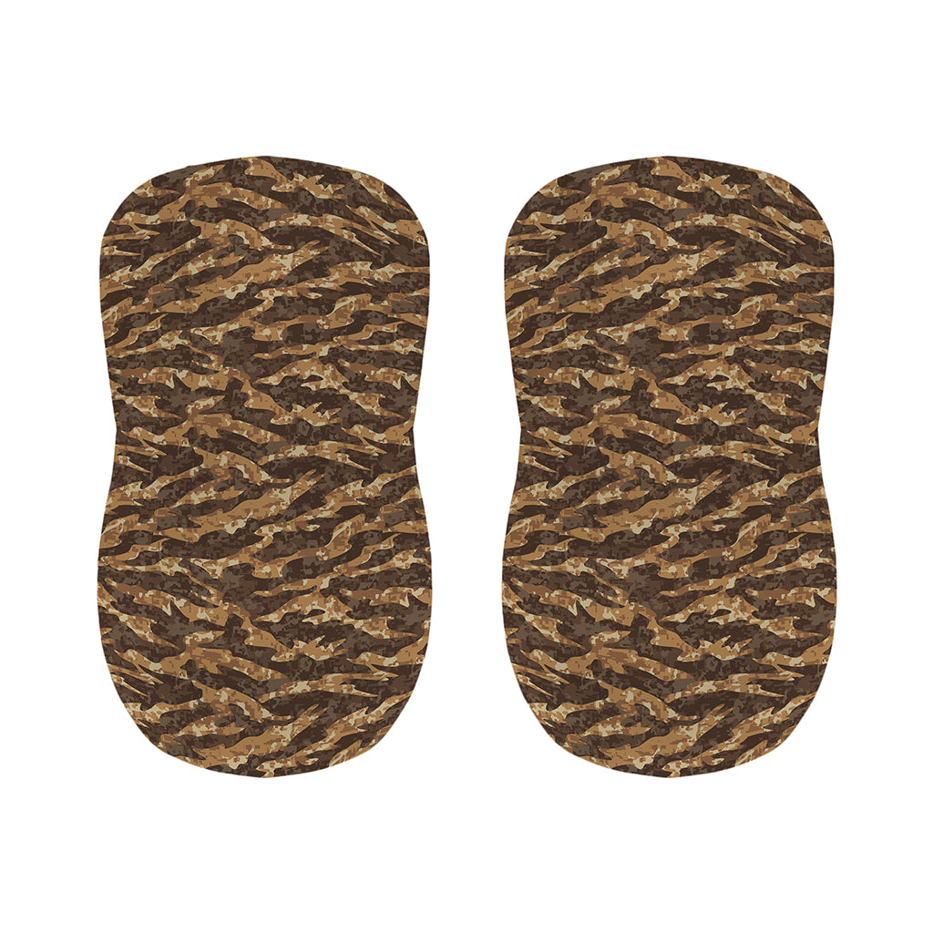 Desert Tiger Stripe Camouflage Print Bar Stool Covers