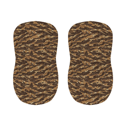 Desert Tiger Stripe Camouflage Print Bar Stool Covers