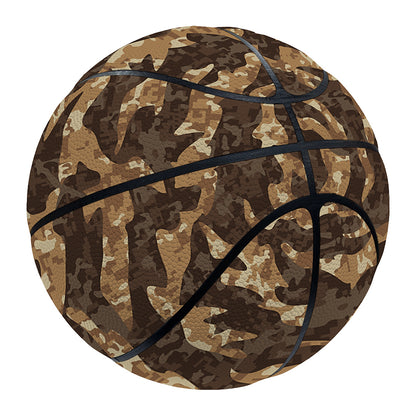 Desert Tiger Stripe Camouflage Print Basketball