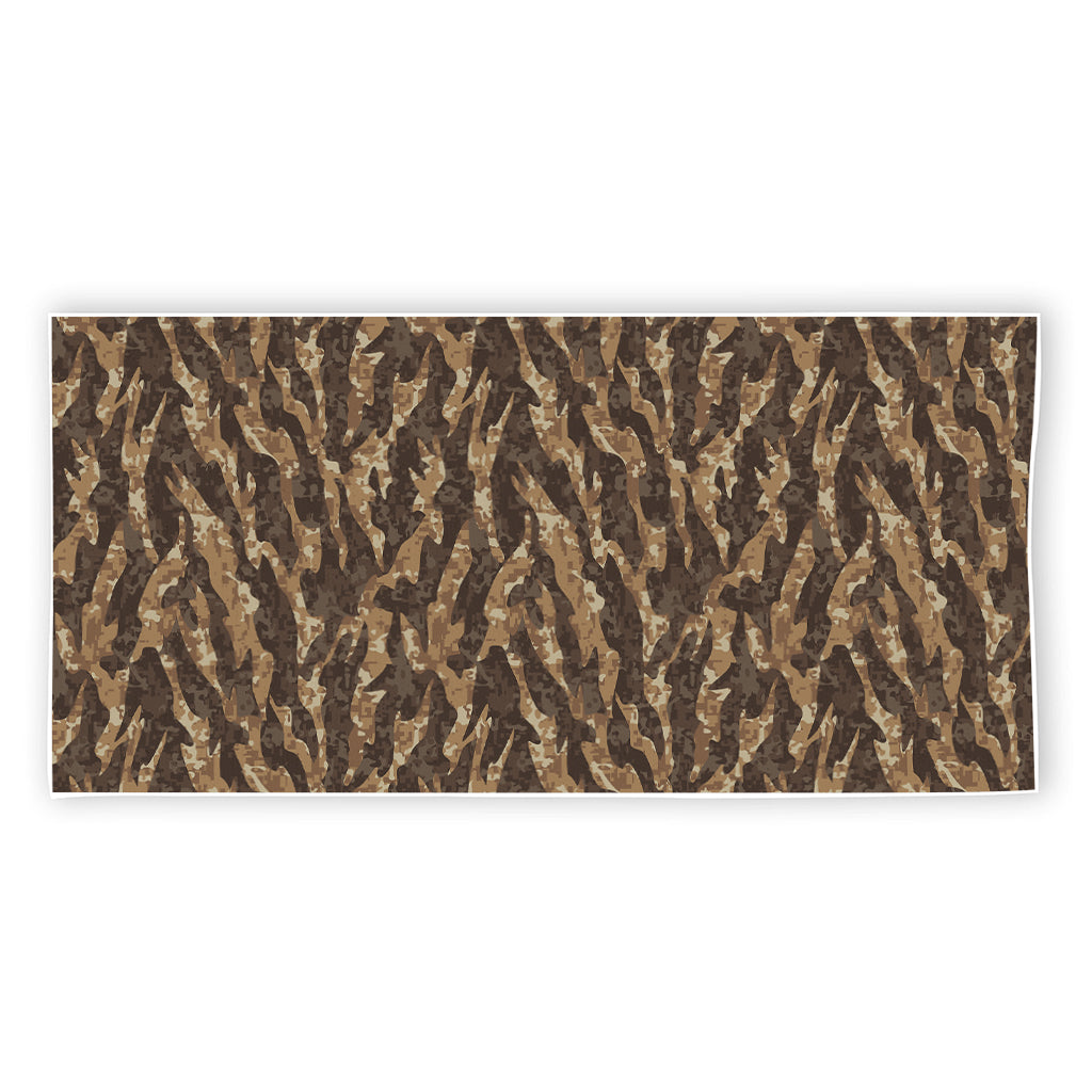 Desert Tiger Stripe Camouflage Print Beach Towel