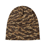 Desert Tiger Stripe Camouflage Print Beanie