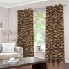 Desert Tiger Stripe Camouflage Print Blackout Grommet Curtains