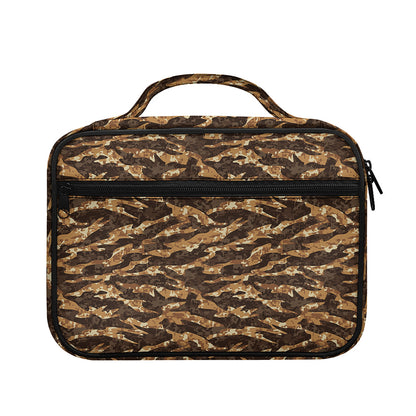 Desert Tiger Stripe Camouflage Print Briefcase Bible Bag