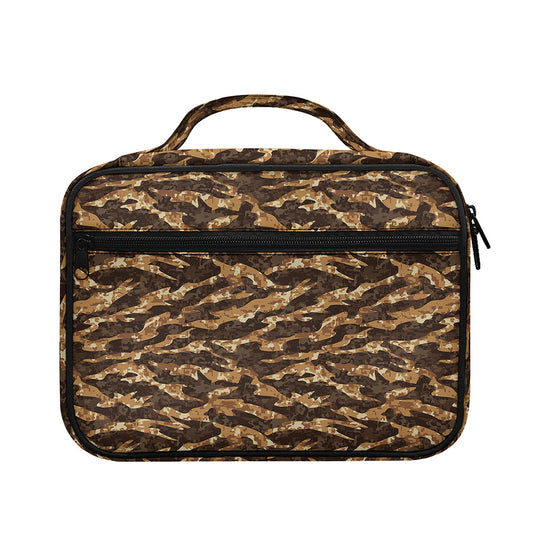 Desert Tiger Stripe Camouflage Print Briefcase Bible Bag