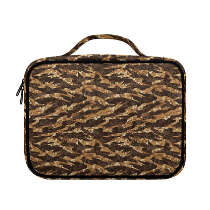 Desert Tiger Stripe Camouflage Print Briefcase Bible Bag