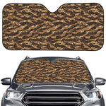 Desert Tiger Stripe Camouflage Print Car Windshield Sun Shade