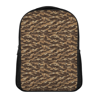 Desert Tiger Stripe Camouflage Print Casual Backpack