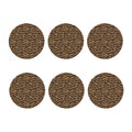 Desert Tiger Stripe Camouflage Print Coaster Set