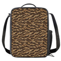 Desert Tiger Stripe Camouflage Print Crossbody Lunch Bag