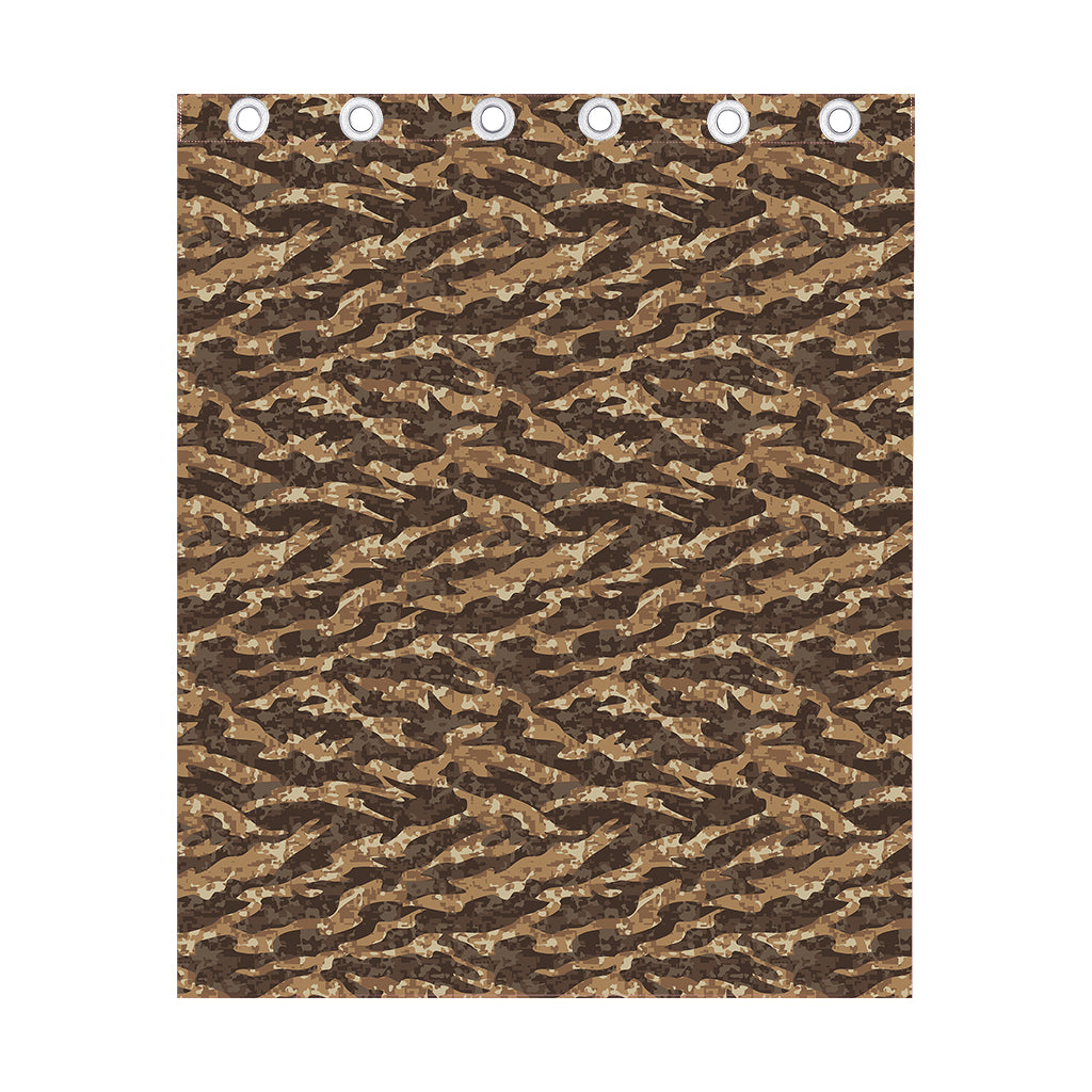 Desert Tiger Stripe Camouflage Print Curtain