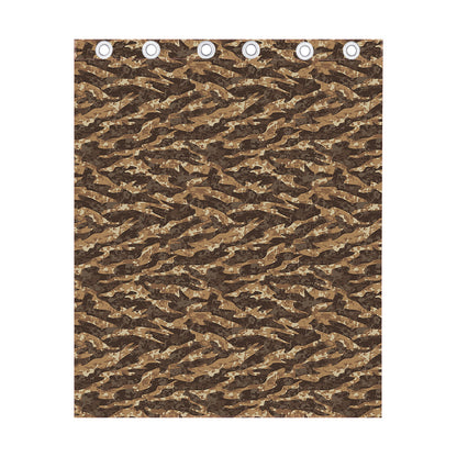 Desert Tiger Stripe Camouflage Print Curtain