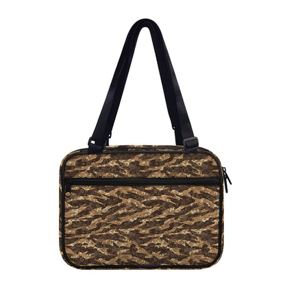 Desert Tiger Stripe Camouflage Print Double Strap Bible Bag