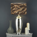 Desert Tiger Stripe Camouflage Print Drum Lamp Shade