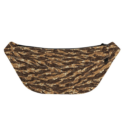 Desert Tiger Stripe Camouflage Print Fanny Pack