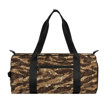 Desert Tiger Stripe Camouflage Print Gym Bag