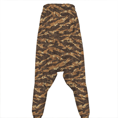 Desert Tiger Stripe Camouflage Print Hammer Pants