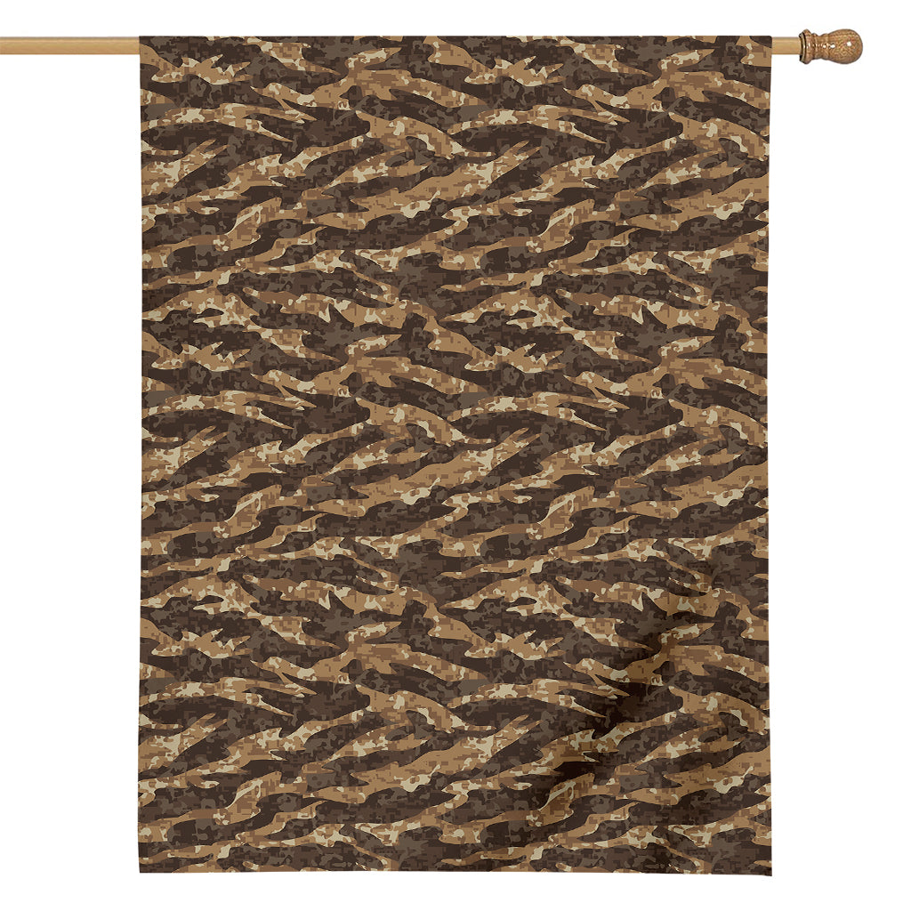 Desert Tiger Stripe Camouflage Print House Flag