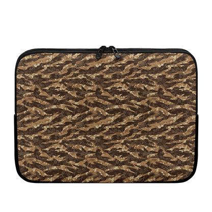 Desert Tiger Stripe Camouflage Print Laptop Sleeve