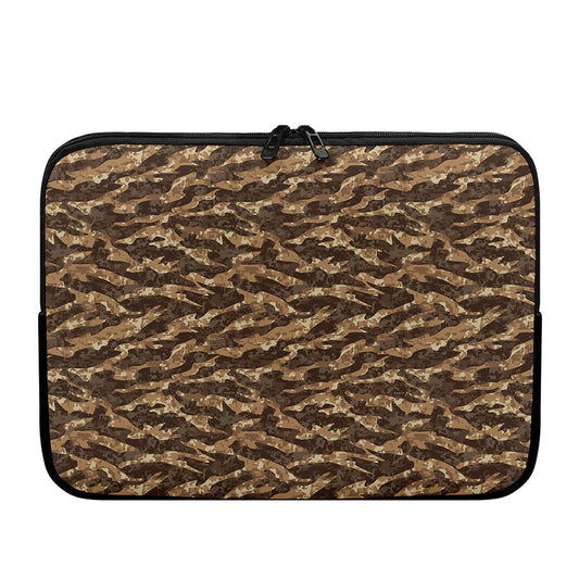 Desert Tiger Stripe Camouflage Print Laptop Sleeve