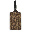 Desert Tiger Stripe Camouflage Print Luggage Tag
