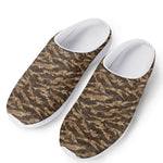 Desert Tiger Stripe Camouflage Print Mesh Casual Shoes