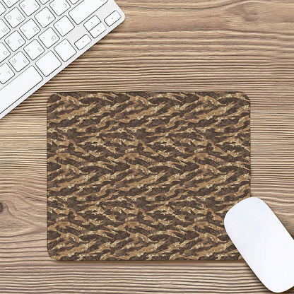 Desert Tiger Stripe Camouflage Print Mouse Pad